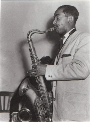 Don Byas in Fécamp (Normandy, France), 1950